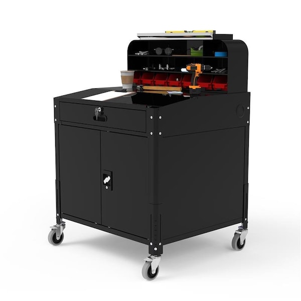 Luxor 16.25 D X 16.25 H, 15 W X powder coated steel w/MDF, black DTWS003 - main